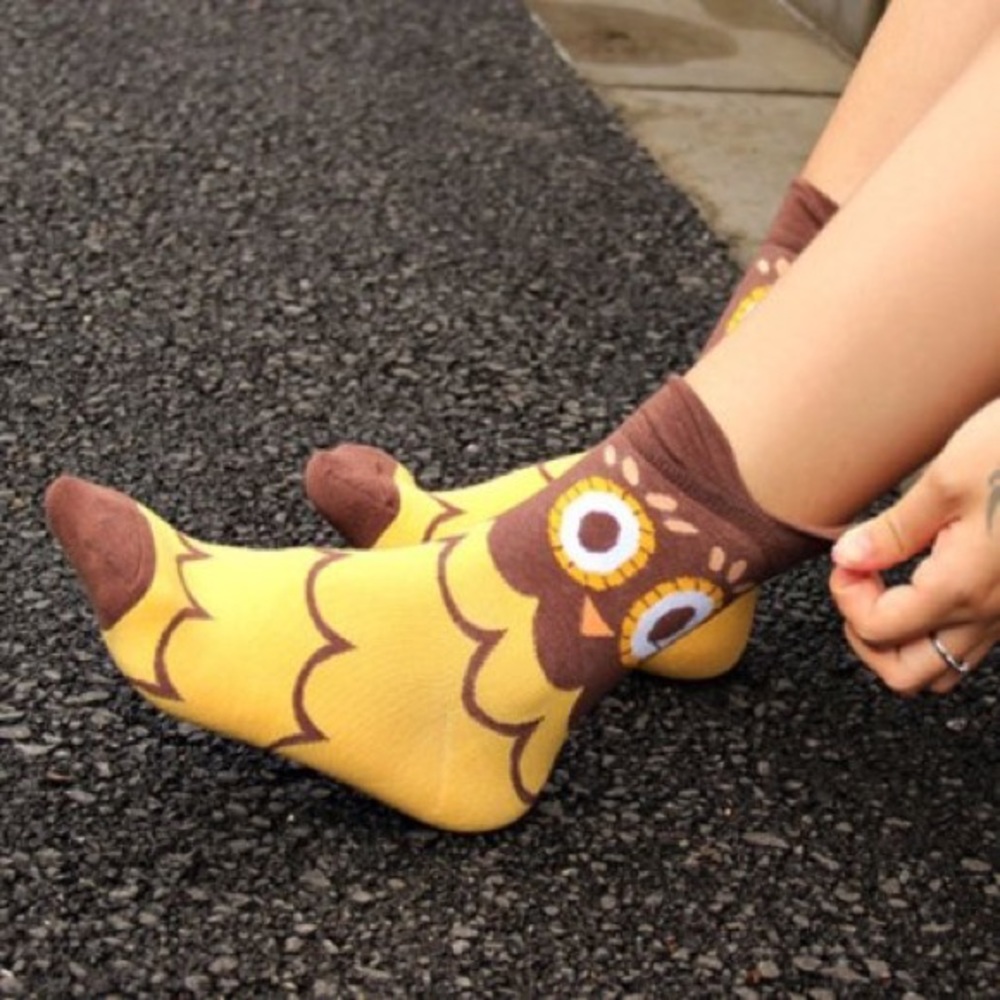 3 pair of super cute owl socks! - Picture 8 of 8