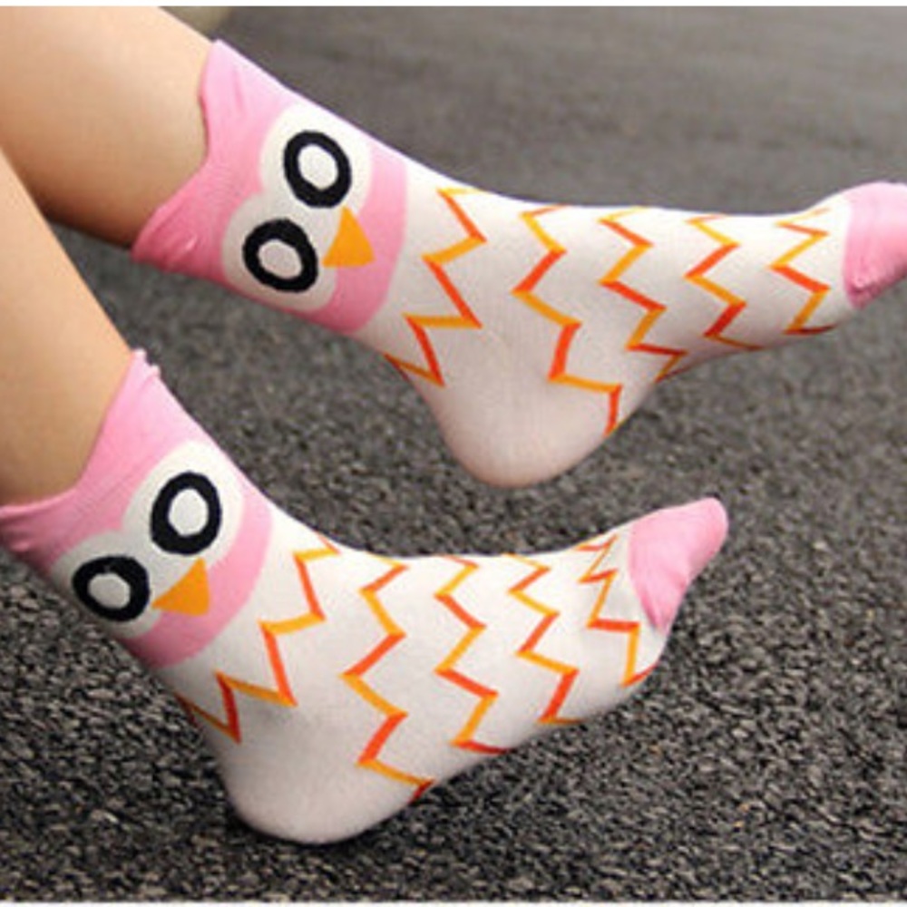 3 pair of super cute owl socks! - Picture 6 of 8