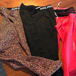 Nike workout leggings.2capri and one pant.