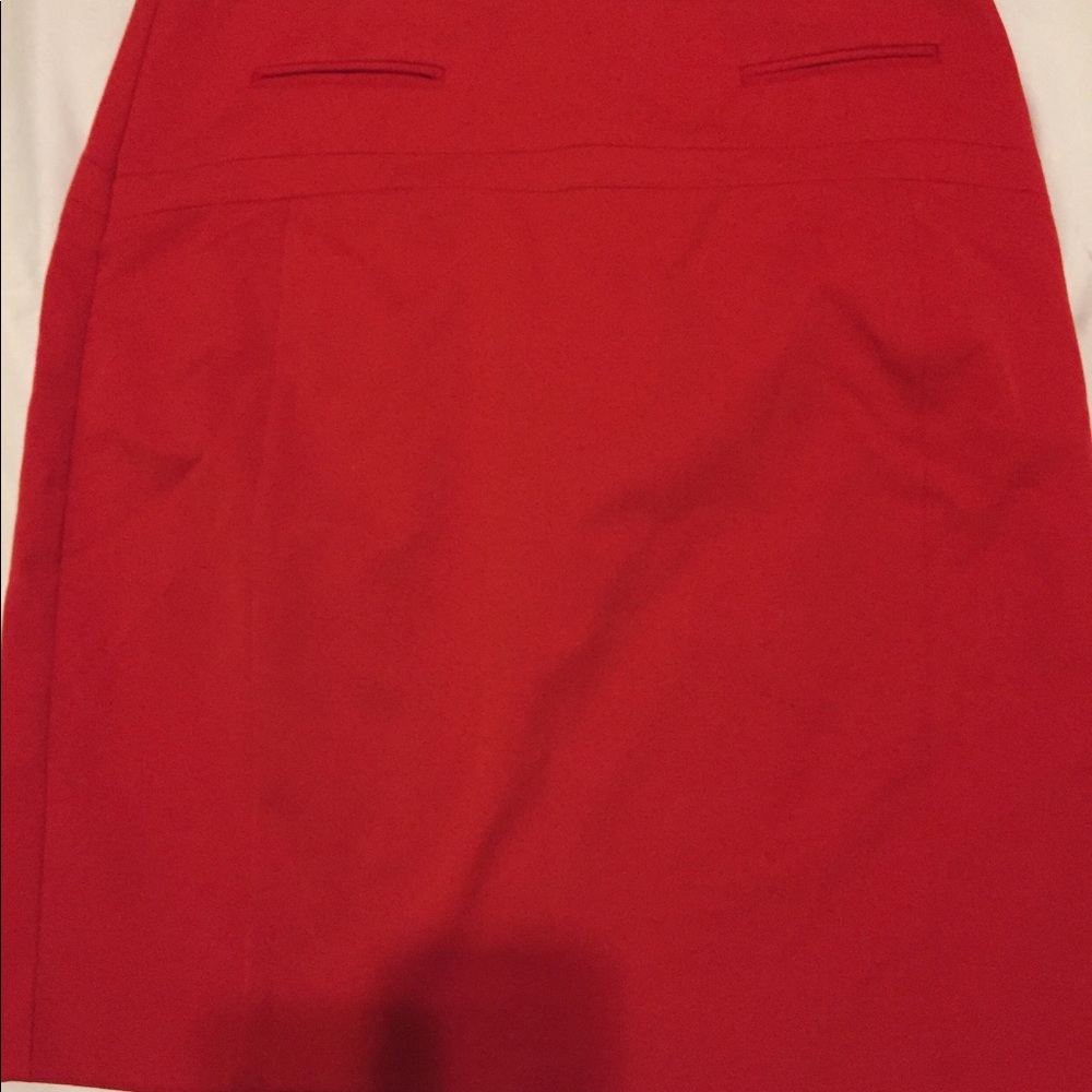 Express Red mini skirt with back split