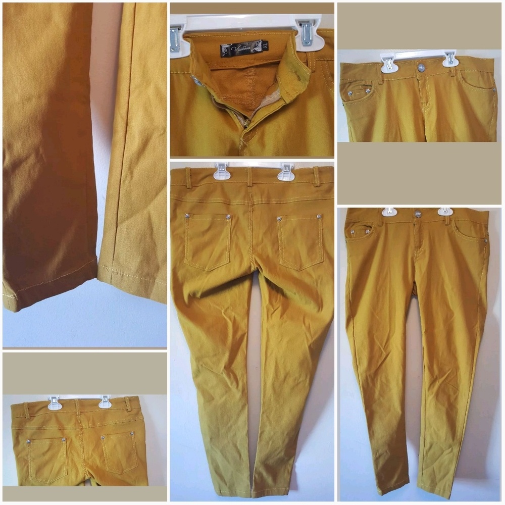 victoria woman jeans pants side XL skinny 