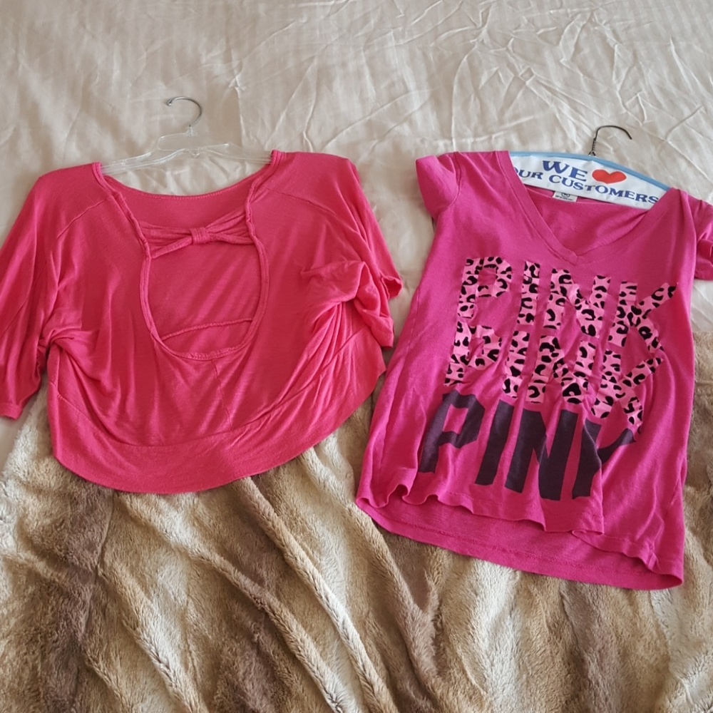 2 for 1 pink tops