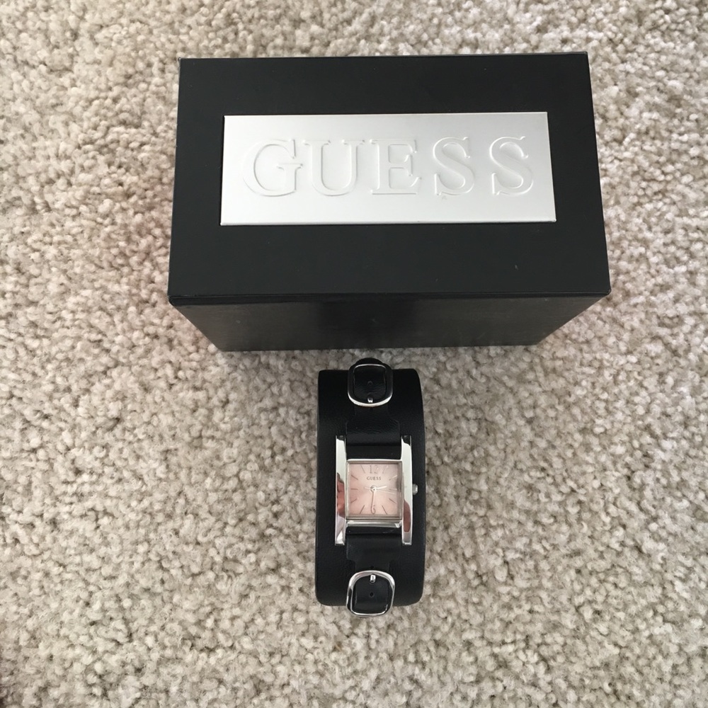 GUESS Genuine Leather Watch