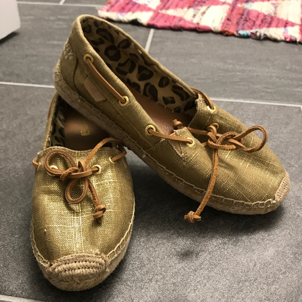 Sperry top-Sider Slip-ons Gold/Canvas