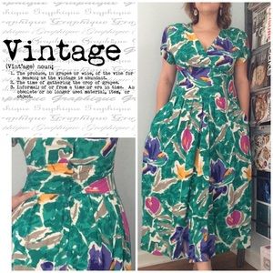 Vintage Button Back Dress Vintage Button Back Dress