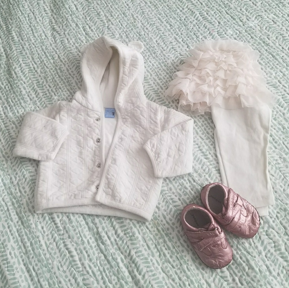 Children's Place Quilted Jacket and Tutu Leggings