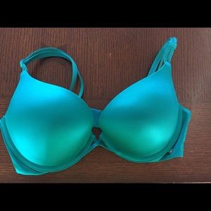 VS Very Sexy Push-Up Turquoise Blue Bra NWOT