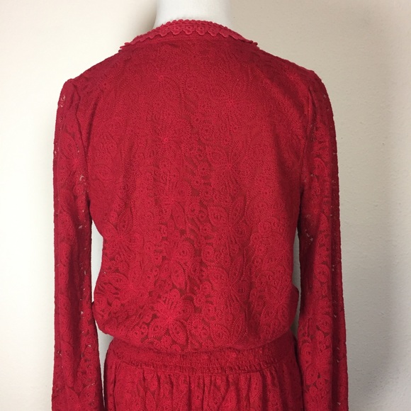Anthropologie Leifnotes Field Day red dress small - Picture 7 of 8