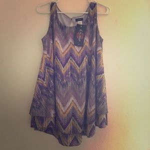 Ladies Designer Cocomo Purple Sleeveless Top!