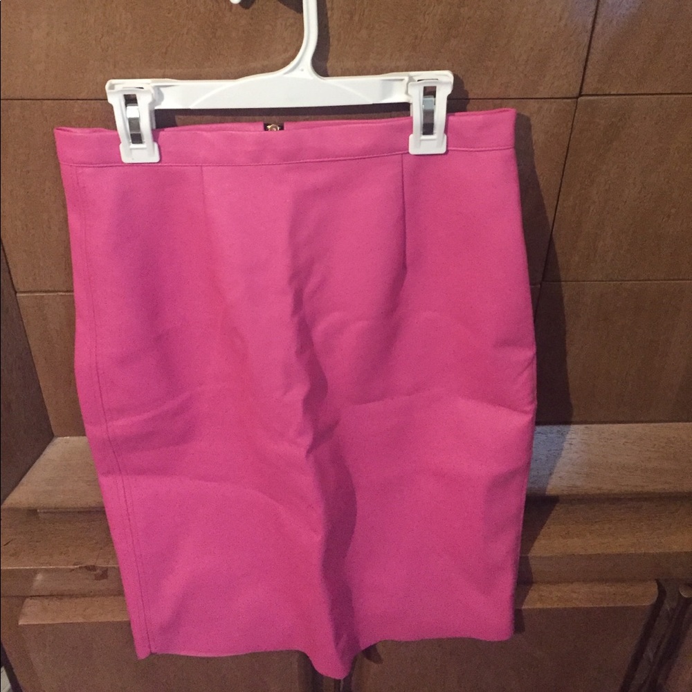 Pink pleather skirt. Size 4