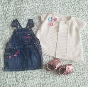 Cream Knit Short Sleeve Sweater