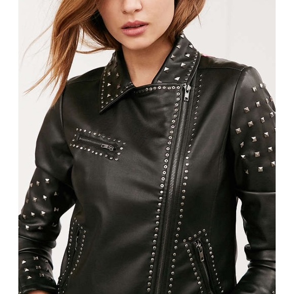 Embroidered leather jacket - Picture 4 of 6