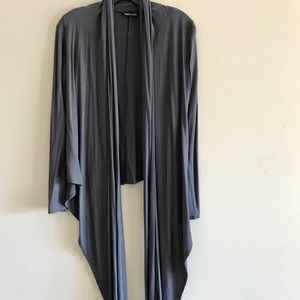 Wet Seal Charcoal Grey Wrap Cardigan