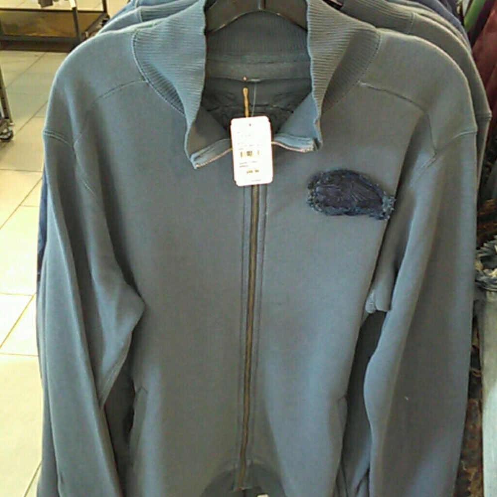 NAVY BLUE ROBINS JEANS SWEATER