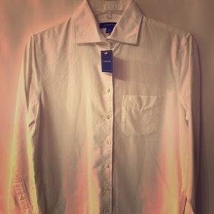 Classic Lands End Brushed Cotton Button Down Classic Lands End Brushed Cotton Button Down