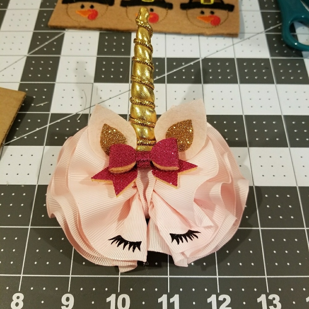 Unicorn hairbow