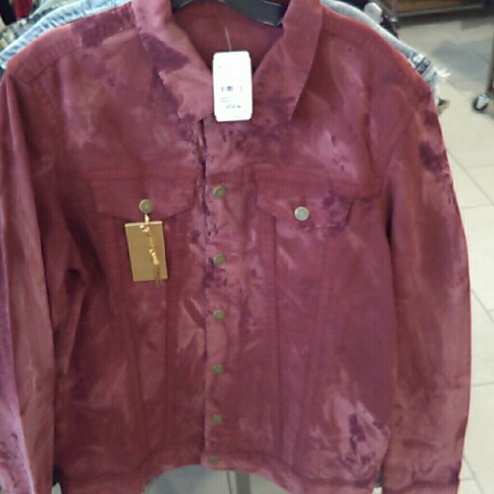 Robins jeans ghost burgandy jacket