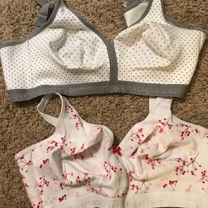 Two cotton lane Bryant bras.