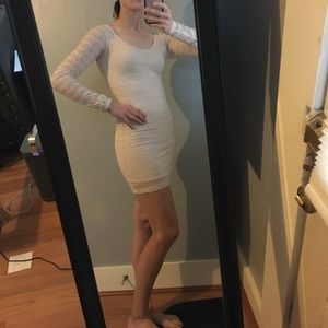 Light pink Lacey fitting dress