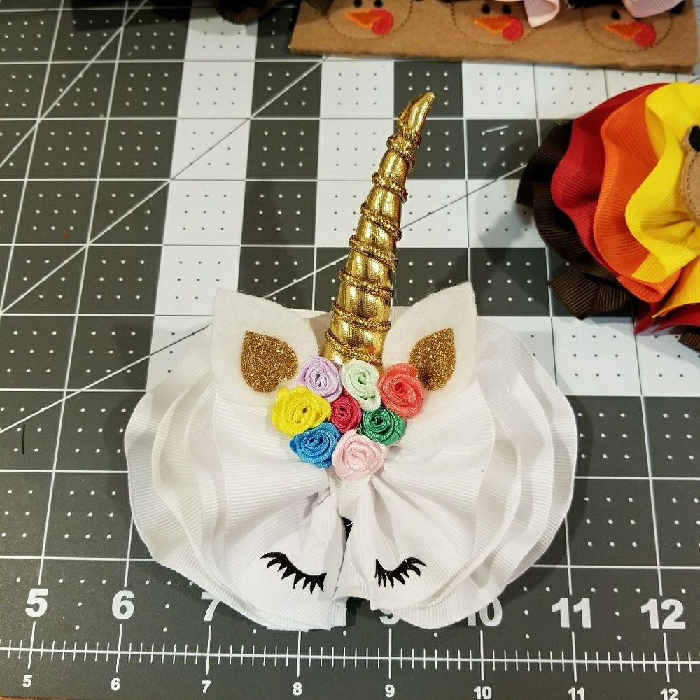 Unicorn hairbow