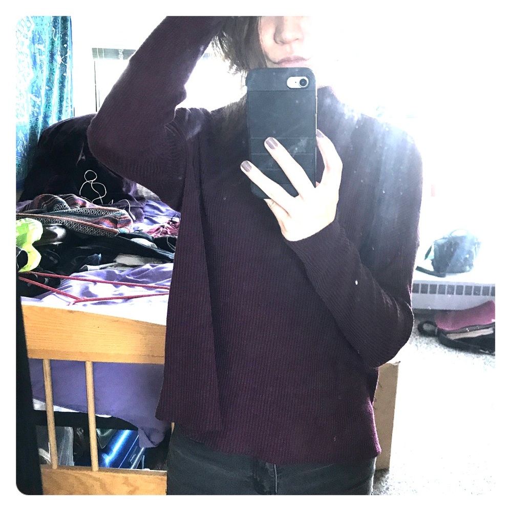 H&M long sleeve mock neck top