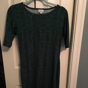 Green and black small Lularoe Julia!