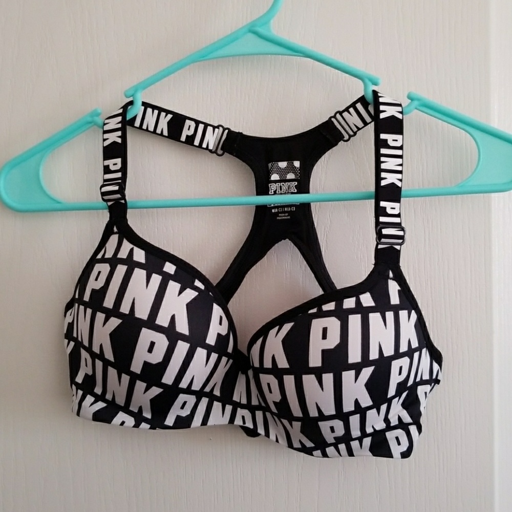 Like New Pink Push Up Sports Bra