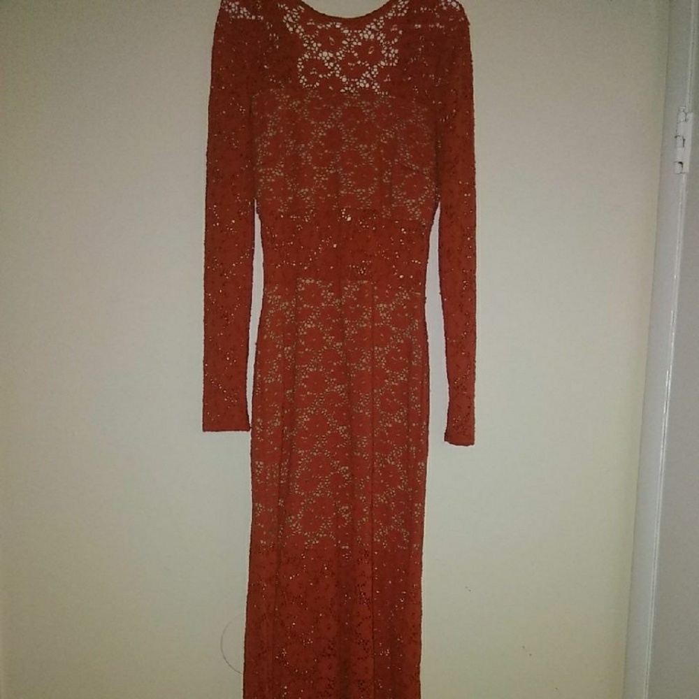 Burnt orange dress