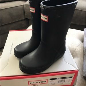 Authentic kids Hunter Boots size 9