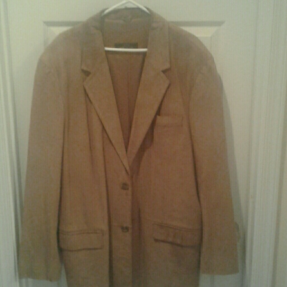 Suede blazer