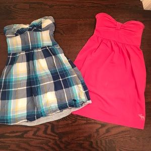 Size small Abercrombie kids strapless dresses