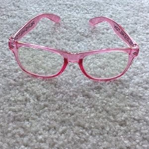 Pink Paris Hilton fashion glasses