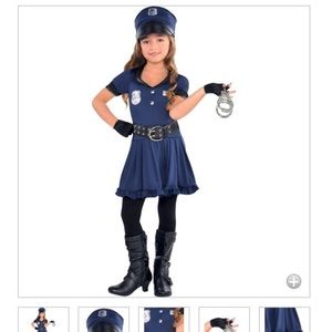Little girls police officer costume