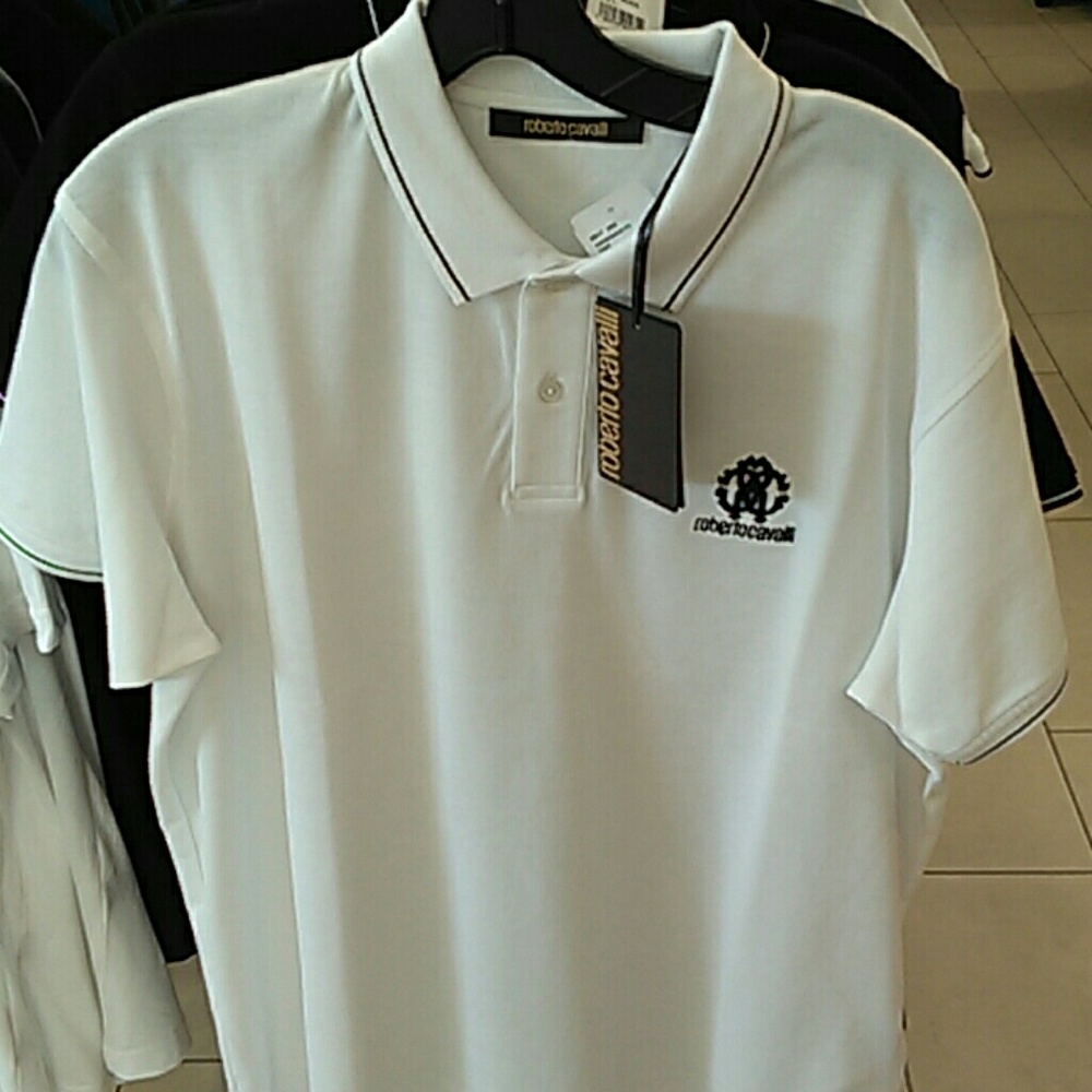 ROBERTO CAVALLI WHITE POLO