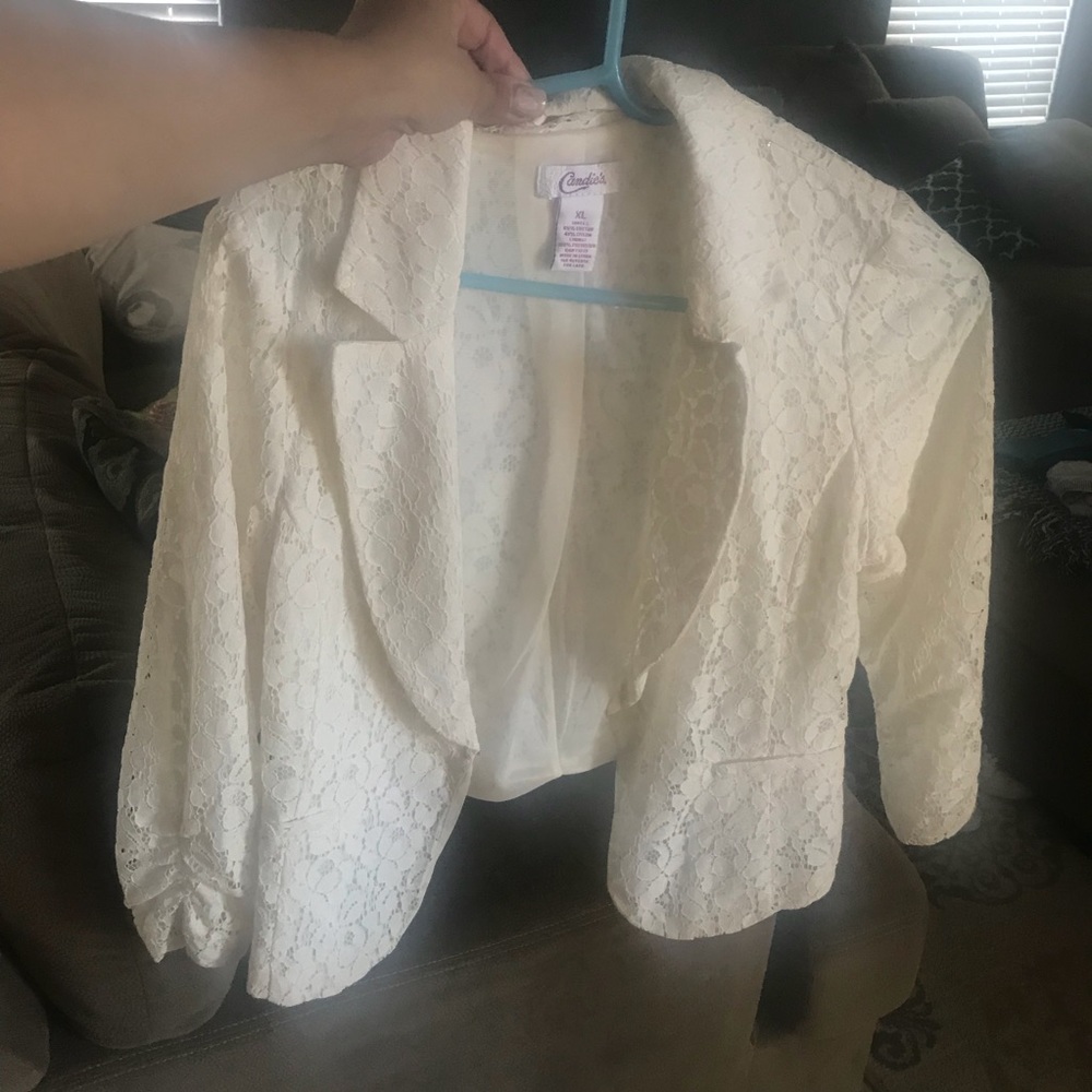 Lace blazer
