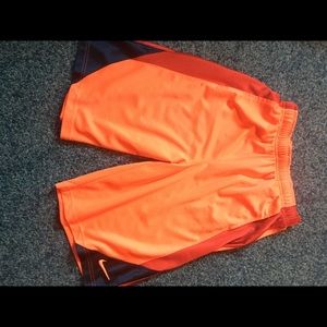 Nike red/orange basketball shorts