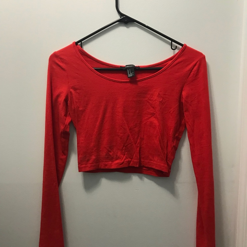Forever 21 long sleeve crop top