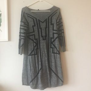 Express grey sweater dress