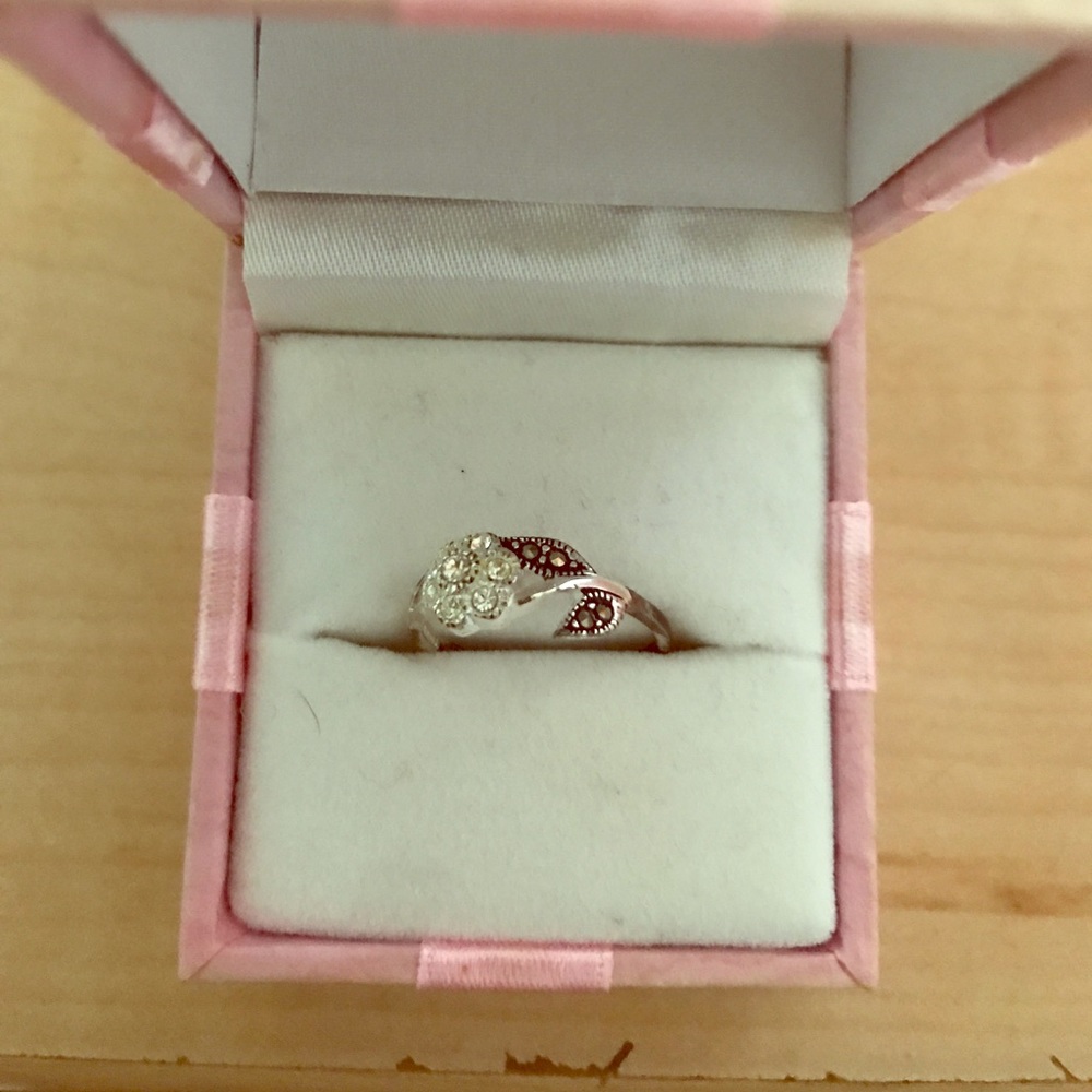 Silver studded ring