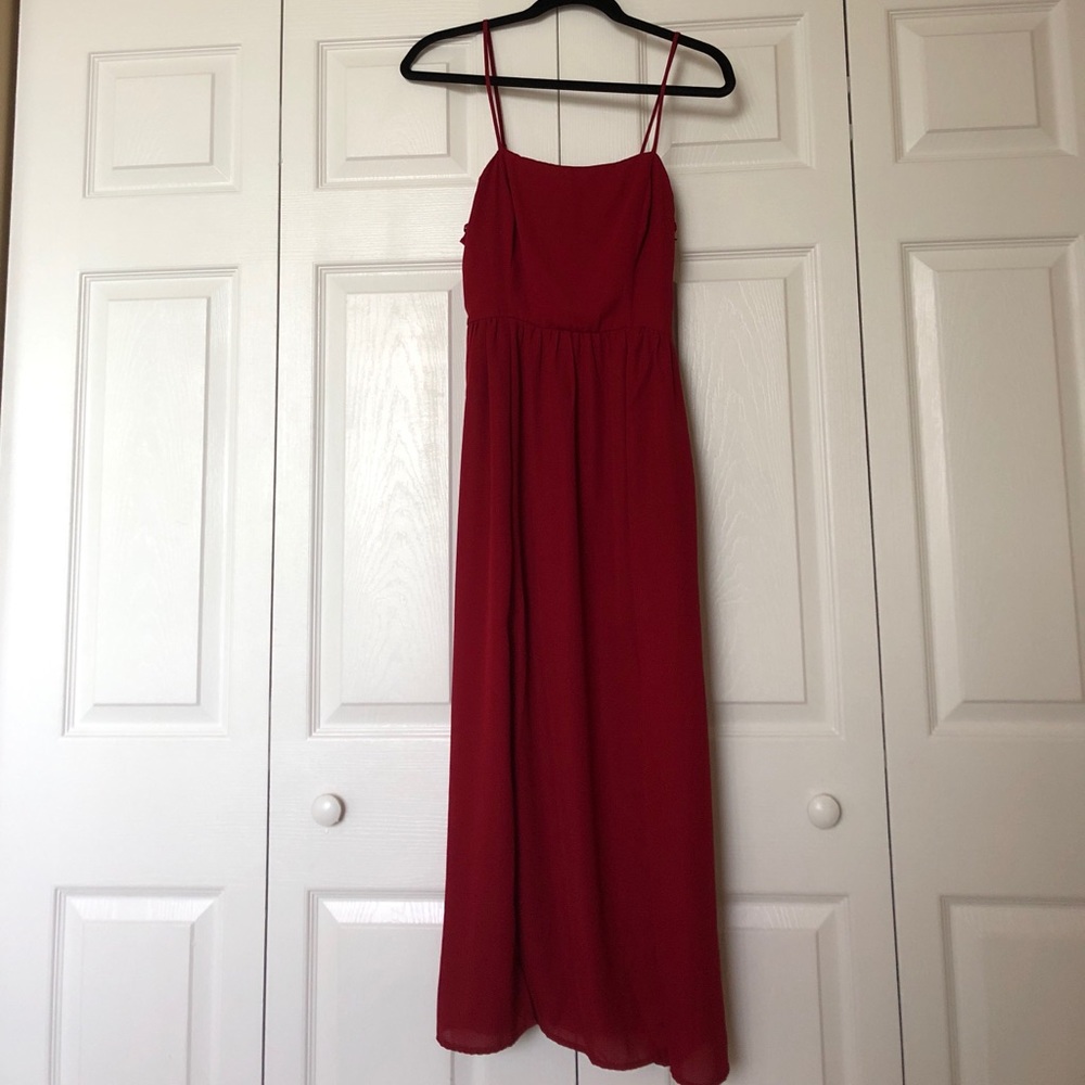 Dark Red Maxi/Midi
