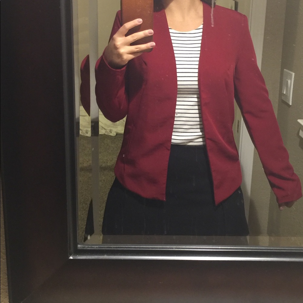 Red blazer