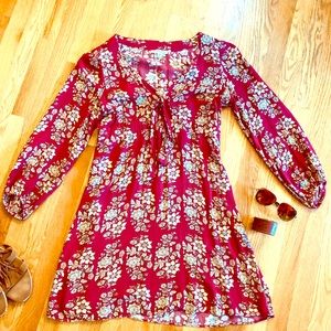 American Eagle Women's Tie Front Grommet Dress