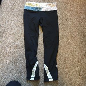 Lululemon crop mesh leggings