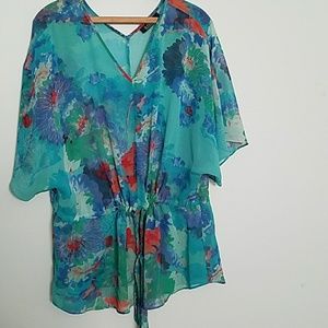 Sheer Kimono Style Top