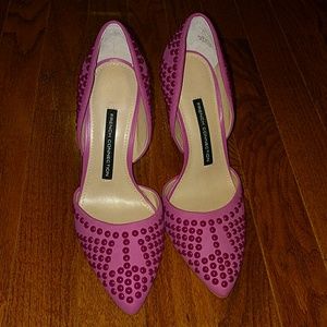French connection new in box heels fuchsia