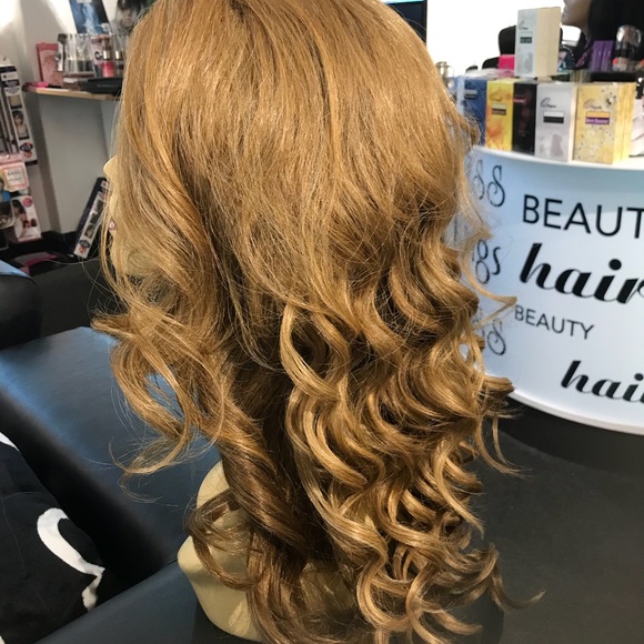 Blonde Mix Wig Lacefront Swisslace Long Loose Curl main image 4