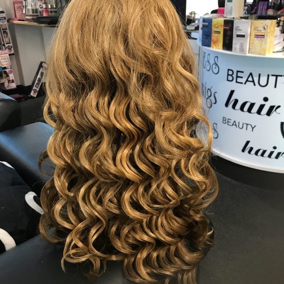 Blonde Mix Wig Lacefront Swisslace Long Loose Curl main image 5