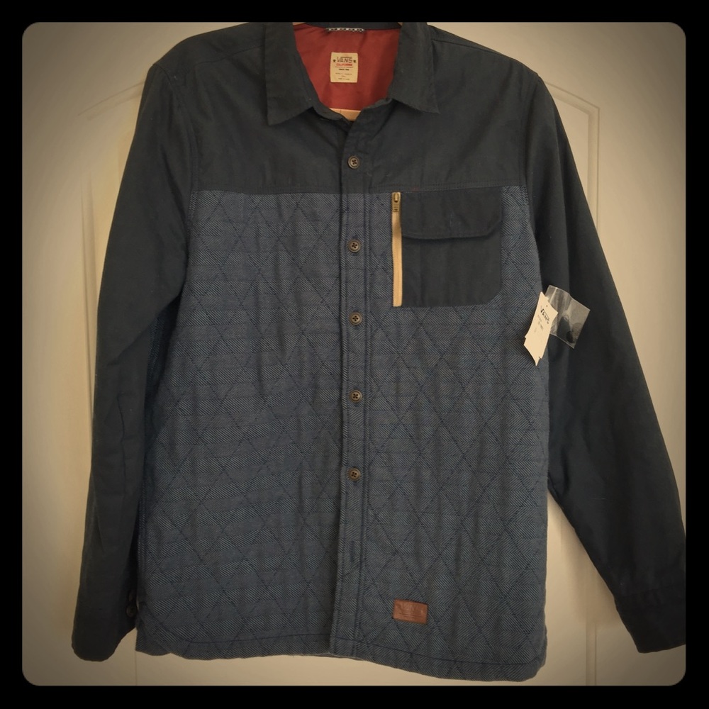 Sale Vans jacket blue diamond stitching size S