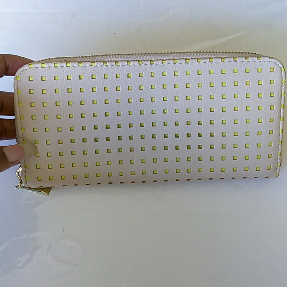 Tan Zip Around Wristlet