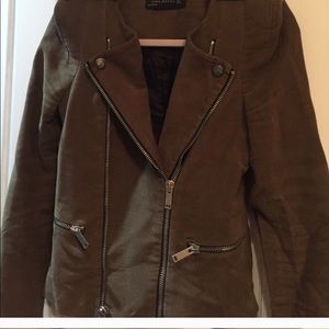 Zara Army green, soft military style jacket